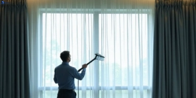 Commercial drapes cleaning service logan-central hotels offices